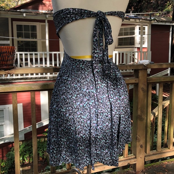 John Galt Strapless Floral Tie Dress - Picture 2 of 4